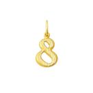 Pingente Numero de 0 Ao 9 em Ouro 18 K Dpn 040