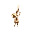 Pingente Ogum Imagem 2,9 cm Metal Dourado