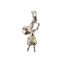 Pingente Ogum Orixá Imagem 2,9 cm Metal Niquelado