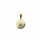 Pingente Oração Pai Nosso Folheado Ouro 18k