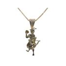 Pingente orixá logunedé banhado a ouro com micro zircônia Pingente orixá logunedé banhado a ouro com micro zircônia