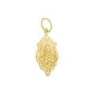 Pingente Ornato Sagrado Coração De Maria Ouro Amarelo 18 Kl