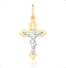 Pingente Ouro 18k Cruz Com Cristo
