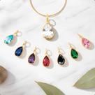 Pingente Ouro 18k Pedra Gota 8mm