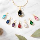 Pingente Ouro 18k Pedra Gota 8mm