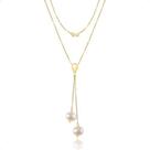 Pingente Ouro 18k Pérolas Naturais 6mm