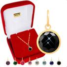 Pingente Ouro 18k Ponto De Luz 6mm