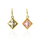 Pingente Ouro 18k Ponto De Luz Quadrado 4mm P