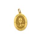 Pingente ouro 18k primeira comunhao eucaristia presente lembrança
