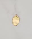Pingente Oval Liso Vertigem Charm Banhado - BANHO: OURO