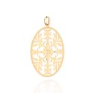 Pingente oval trabalhado folheado a ouro 542727 Rommanel