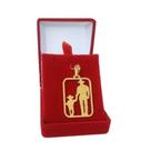 Pingente Pai e Filho country Folheado a Ouro 18k