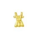 Pingente Para Mamãe Vestido Menina Ouro 18k K060