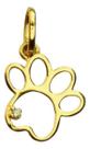 Pingente Pata De Cachorro Pequena Ouro 18k Pingente Pata De Cachorro Pequena Ouro 18k
