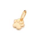 Pingente pata de pet folheado a ouro 542767 Rommanel