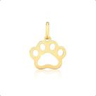 Pingente Patinha Pet Ouro 18k Pingente Patinha Pet Ouro 18k