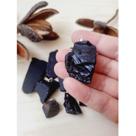 Pingente Pedra Natural Obsidiana Preta Vidro do Dragão