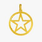 Pingente Pentagrama Ouro 18k - 0.78