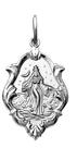 Pingente Pequeno 1.3cm Nossa Senhora Aparecida Ouro 18k Branco k070