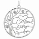 Pingente Personalizado em Prata 925 com Nomes - Árvore