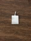 Pingente Placa Comprimento 1,5 Cm X 2 Cm