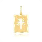Pingente Placa Cruz Em Ouro 18K Pingente Placa Cruz Em Ouro 18K