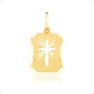 Pingente Placa Em Ouro 18K