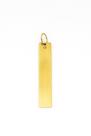 Pingente Placa Lisa 4,5 cm 1 Diamante em Ouro 18k Pingente Placa Lisa 4,5 cm 1 Diamante em Ouro 18k
