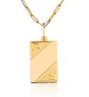 Pingente Placa Nome Ouro 10k P17