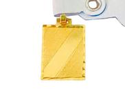 Pingente Placa Ouro 18k Detalhe Fosco - 1.00 Pingente Placa Ouro 18k Detalhe Fosco - 1.00