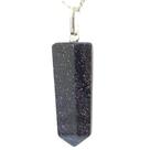 Pingente Pontinha Pedra Estrela Azul com Pino e Presilha em Prata 950 - Atacado Pingente Pontinha Pedra Estrela Azul com Pino e Presilha em Prata 950 - Atacado