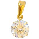 Pingente Ponto de Luz Zircônia Delicada Folheada a Ouro 18k Semijoia Pingente Ponto de Luz Zircônia Delicada Folheada a Ouro 18k Semijoia