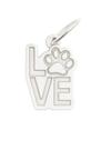 Pingente Prata 925 Legítima Patinha Love Pet Para Presente