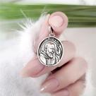 Pingente prata 925 medalha são padre pio 2,4 cm Pingente prata 925 medalha são padre pio 2,4 cm