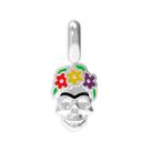 Pingente Prata Link Caveira Frida