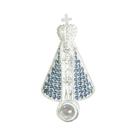 Pingente Prata Neo Crystal NSra. Aparecida com Zircônia