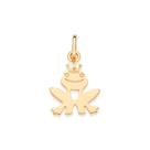 Pingente príncipe sapo banhado a ouro 542825 Rommanel Pingente príncipe sapo banhado a ouro 542825 Rommanel