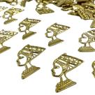 Pingente Rainha Egípcia Nefertiti 50x29mm Metal Dourado 10pç Pingente Rainha Egípcia Nefertiti 50x29mm Metal Dourado 10pç