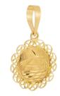 Pingente Redondo 16mm Feminino Ouro 18k 750