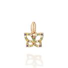 Pingente Rommanel Banhado Ouro 18K Borboleta Com Zirconias 543016 Pingente Rommanel Banhado Ouro 18K Borboleta Com Zirconias 543016