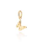 Pingente rommanel banhado ouro 3x 24k 18k e 22k feminino borboleta vazada pequeno 542730