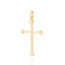 Pingente rommanel cruz banhado a ouro 18k