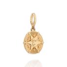 Pingente rommanel feminino banhado ouro 18k livre estou e let it go 542931