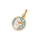 Pingente rommanel feminino banhado ouro 18k olaf 542937