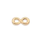Pingente rommanel feminino banhado ouro 18k símbolo infinito flutuante 542902