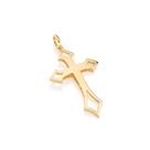 Pingente Rommanel Fol Ouro18k Pingente Cruz Vazada 541744