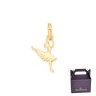 Pingente Rommanel Infantil Bailarina Folheado Ouro 541558