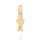 Pingente rommanel infantil robô banhado a ouro 18k 542638 342638