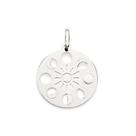 Pingente Rommanel Medalha Fases da Lua Fol. a Platina 342622