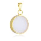 Pingente Sal Grosso Para Colar Banhado a Ouro 18k
